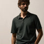 Sueded Jersey Polo in Fern | James Perse Los Angeles