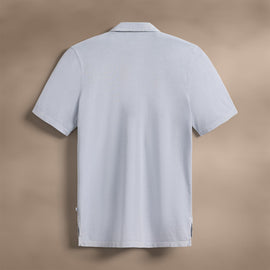 Sueded Jersey Polo in Grey Glacier Pigment | James Perse Los Angeles