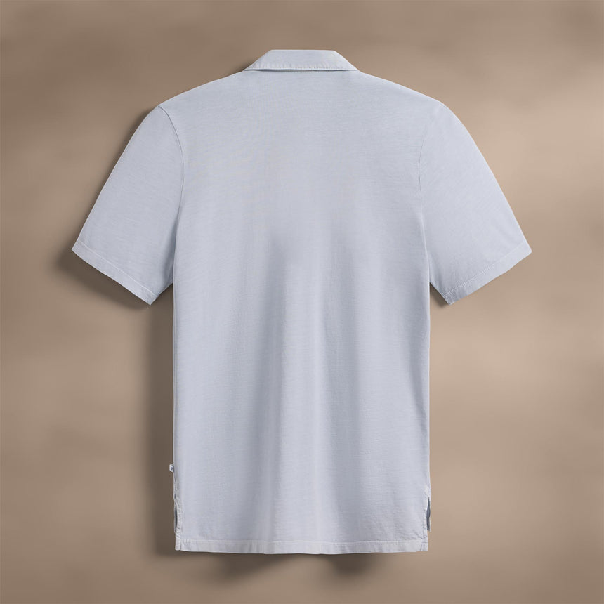 Sueded Jersey Polo in Grey Glacier Pigment | James Perse Los Angeles