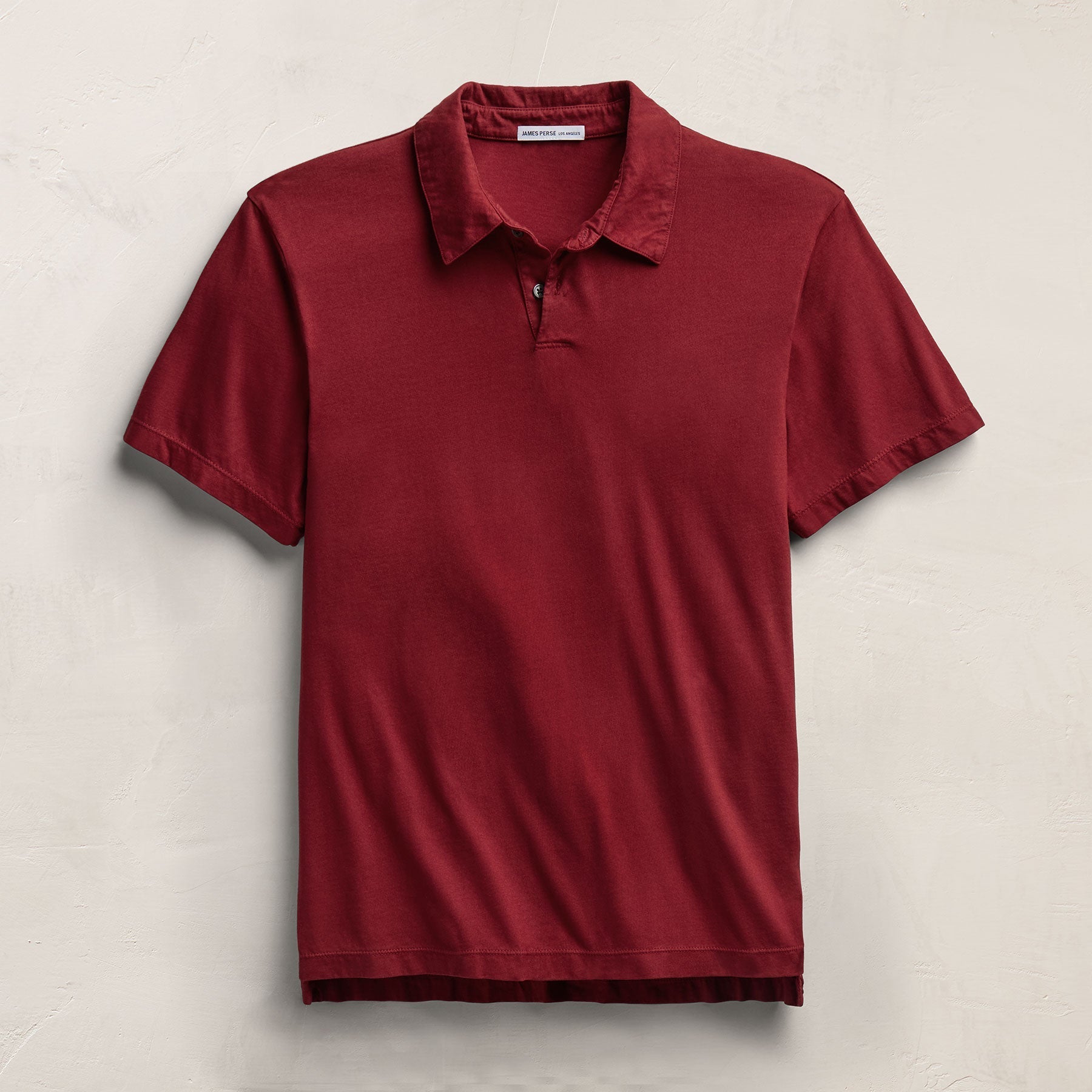 Sueded Jersey Polo in Heat | James Perse Los Angeles