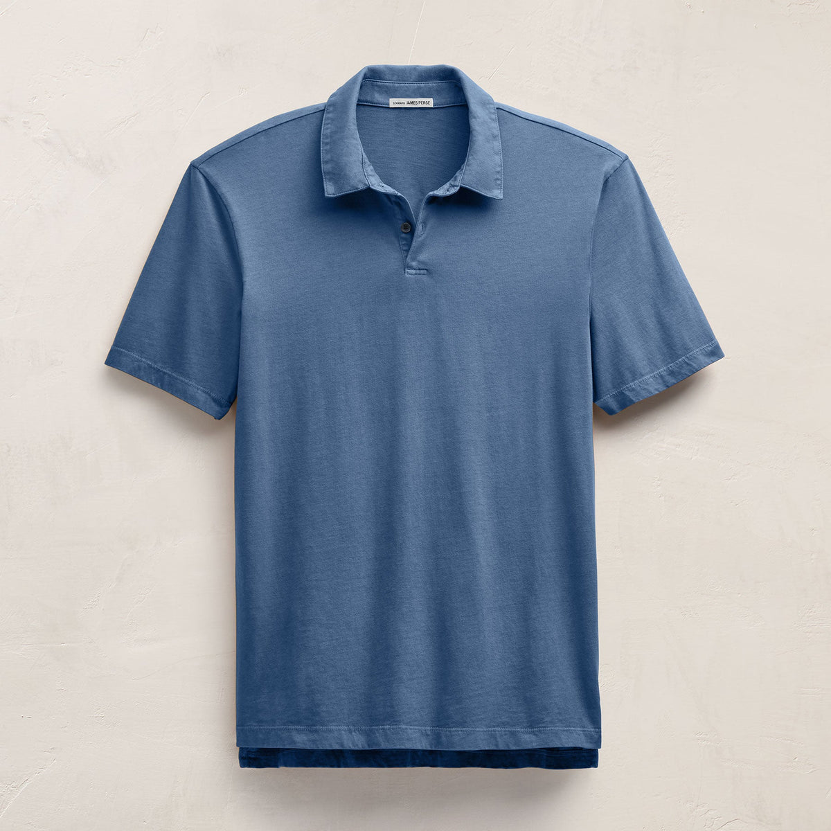 Sueded Jersey Polo in Lake Pigment | James Perse Los Angeles
