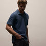 Sueded Jersey Polo in Lake Pigment | James Perse Los Angeles