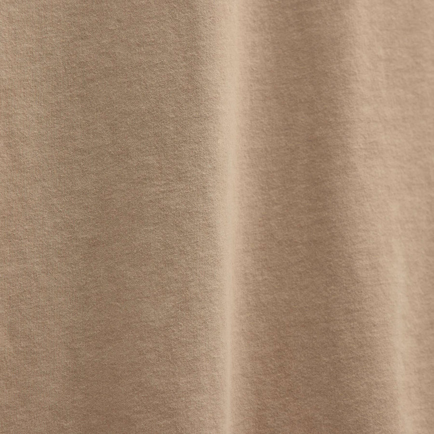 Sueded Jersey Polo in Light Khaki Pigment | James Perse Los Angeles