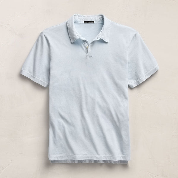 Sueded Jersey Polo in Memory Pigment | James Perse Los Angeles