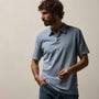 Sueded Jersey Polo in Ocean Pigment | James Perse Los Angeles