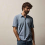 Sueded Jersey Polo in Ocean Pigment | James Perse Los Angeles