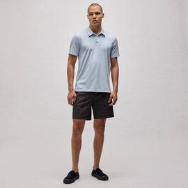 Sueded Jersey Polo in Open Sky Pigment | James Perse Los Angeles
