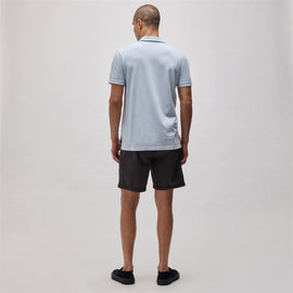 Sueded Jersey Polo in Open Sky Pigment | James Perse Los Angeles