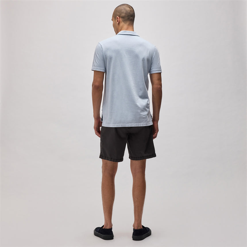 Sueded Jersey Polo in Open Sky Pigment | James Perse Los Angeles