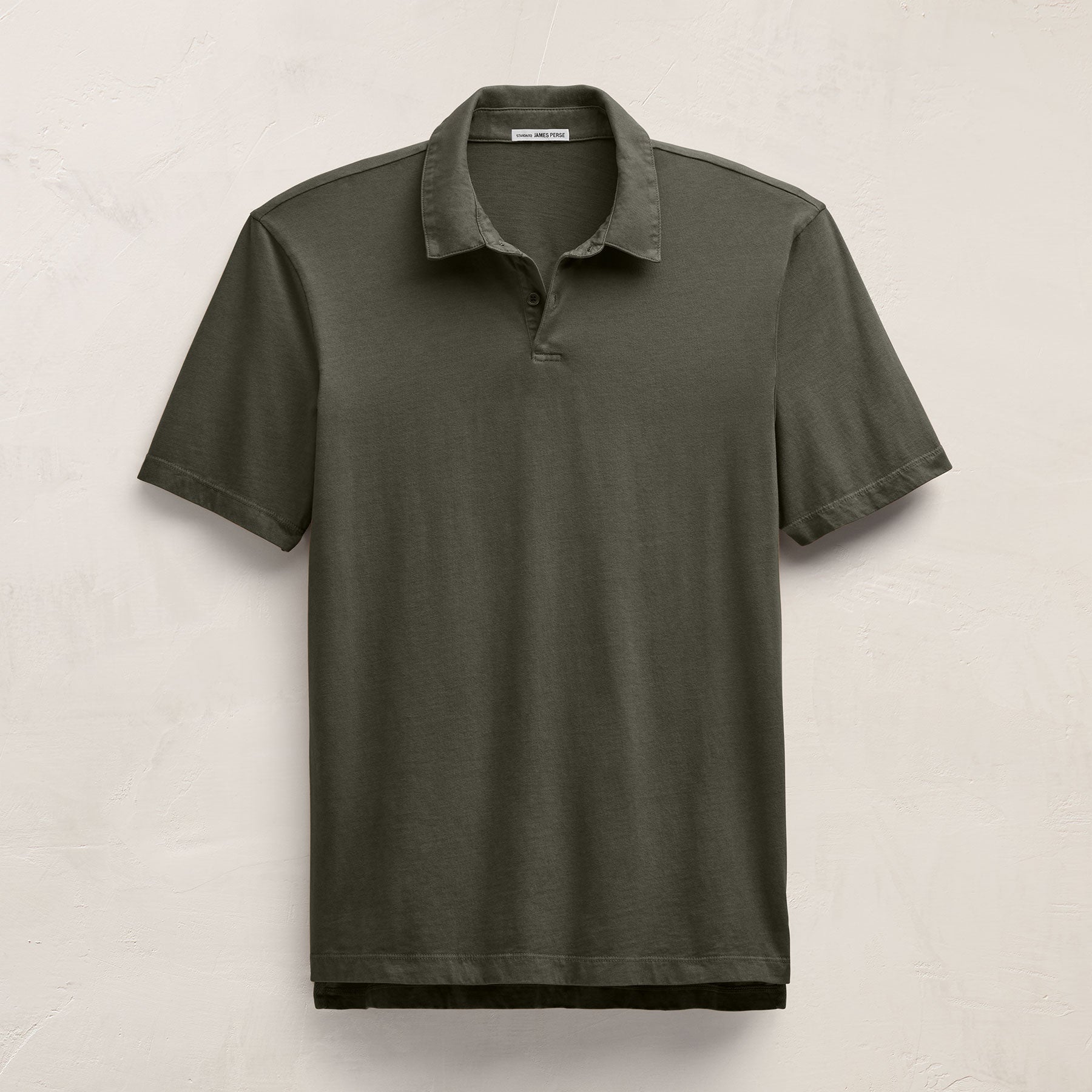 Luxe Lotus Jersey Polo - Birch | James Perse Los Angeles