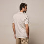 Sueded Jersey Polo in Pearl Pigment | James Perse Los Angeles
