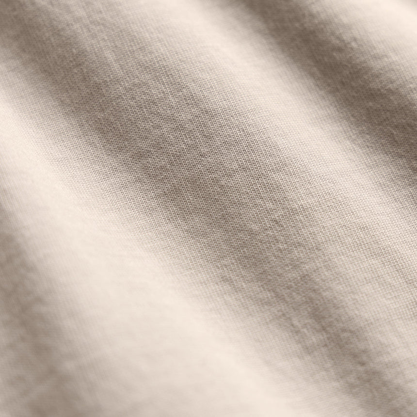 Sueded Jersey Polo in Pearl Pigment | James Perse Los Angeles