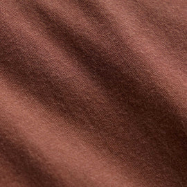 Sueded Jersey Polo in Red Clay Pigment | James Perse Los Angeles
