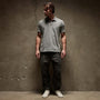 Sueded Jersey Polo in String Pigment | James Perse Los Angeles