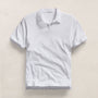 Sueded Jersey Polo in White | James Perse Los Angeles
