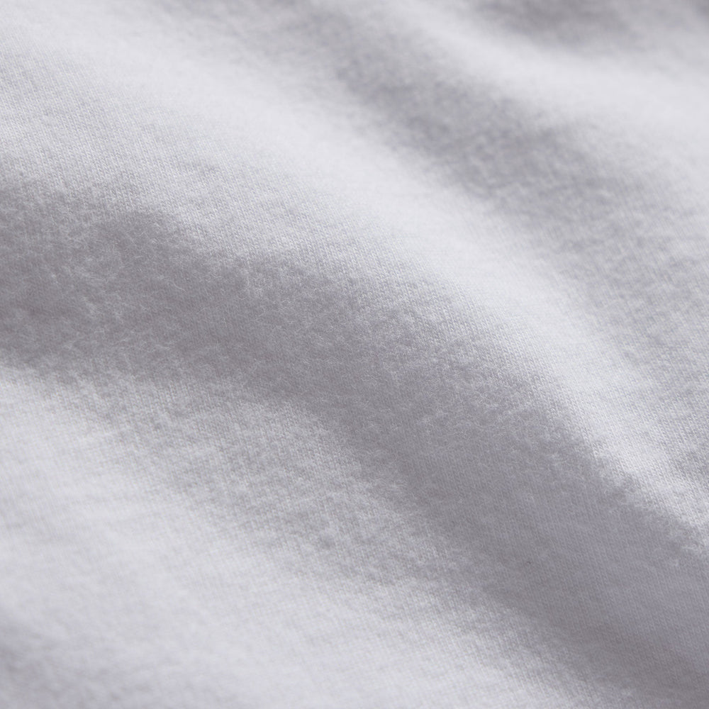 Sueded Jersey Polo in White | James Perse Los Angeles