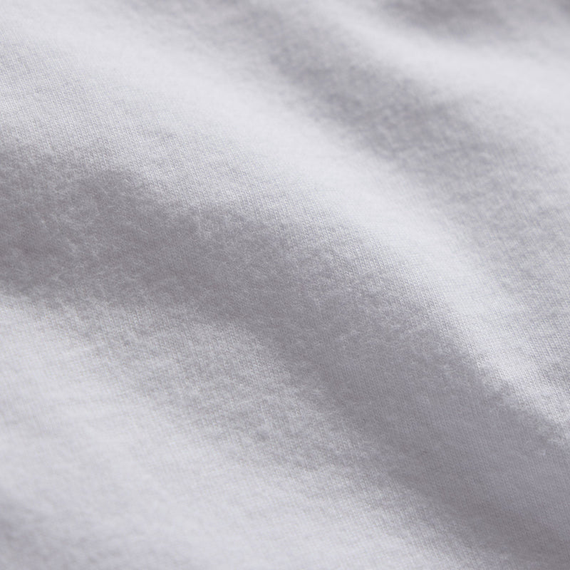 Sueded Jersey Polo in White | James Perse Los Angeles