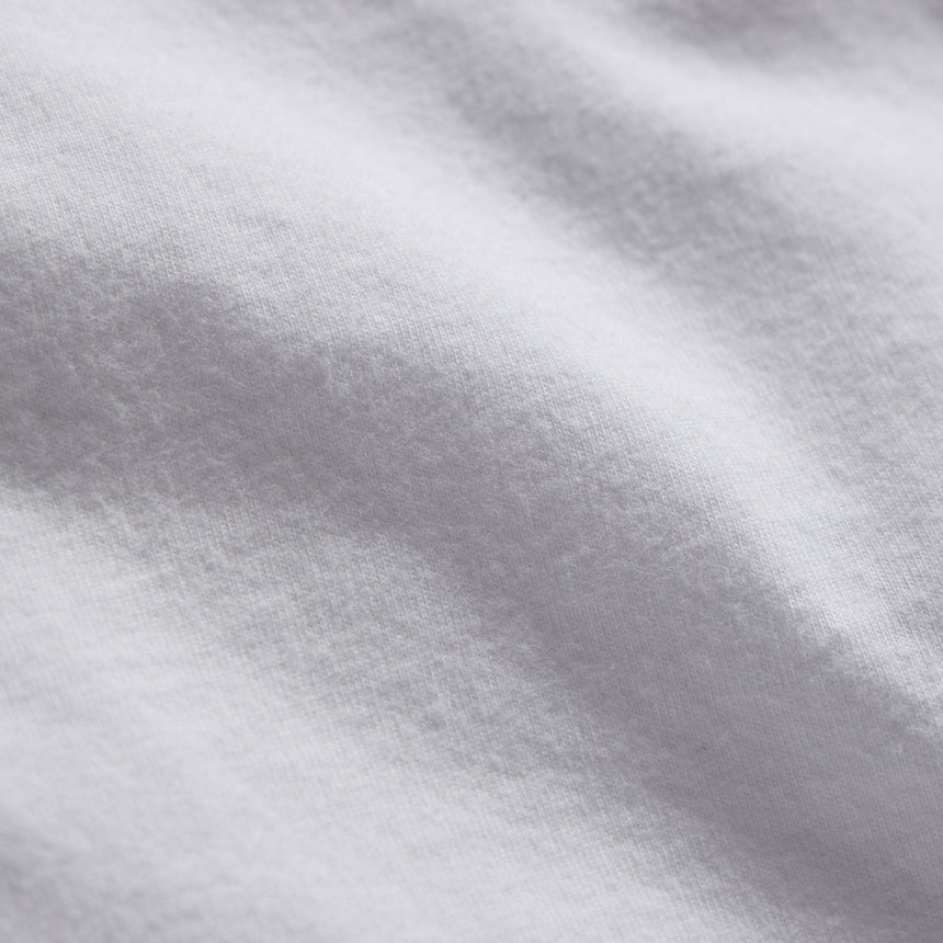 Sueded Jersey Polo in White | James Perse Los Angeles