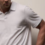 Sueded Jersey Polo in White | James Perse Los Angeles