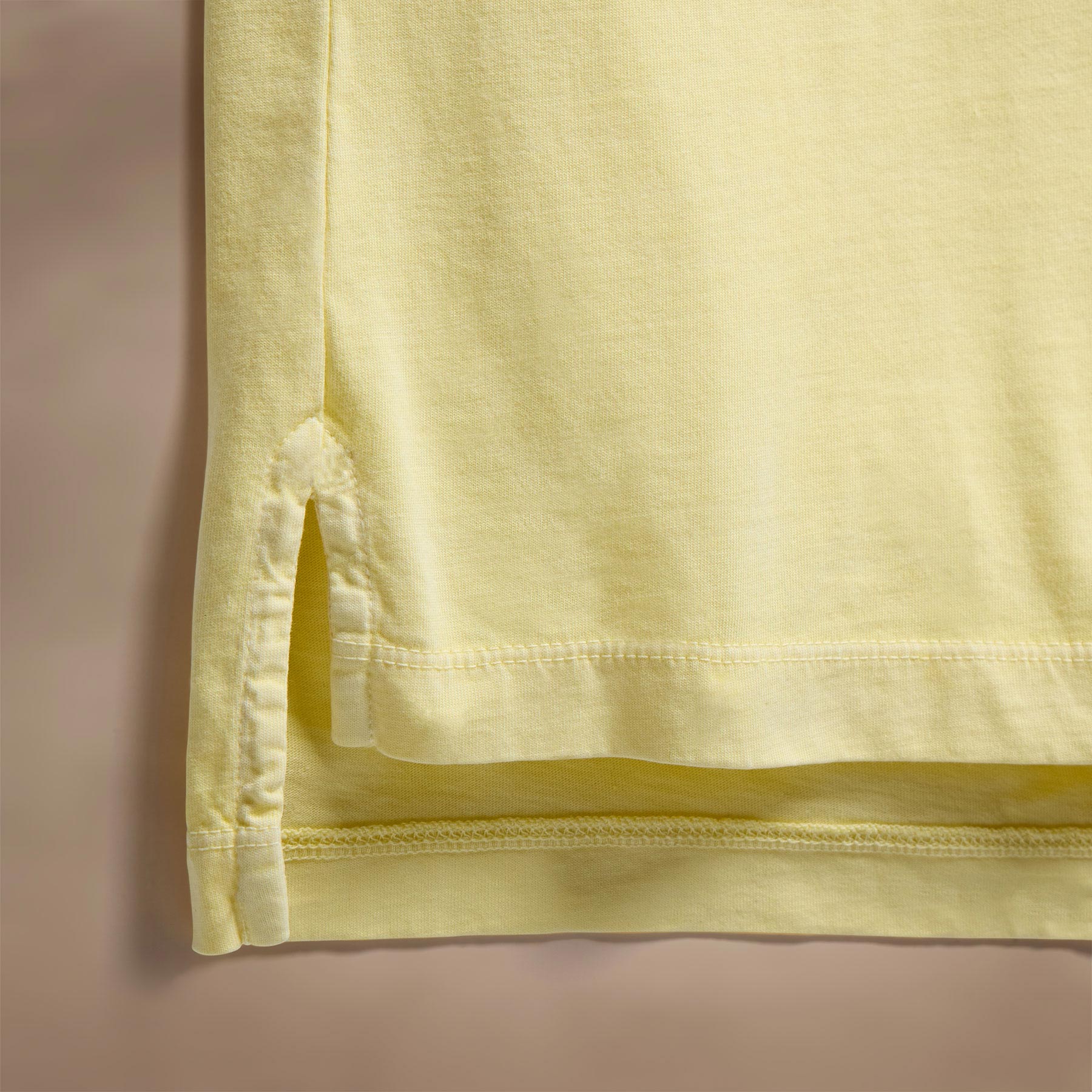 Sueded Jersey Polo in Yellow Cake Pigment | James Perse Los Angeles