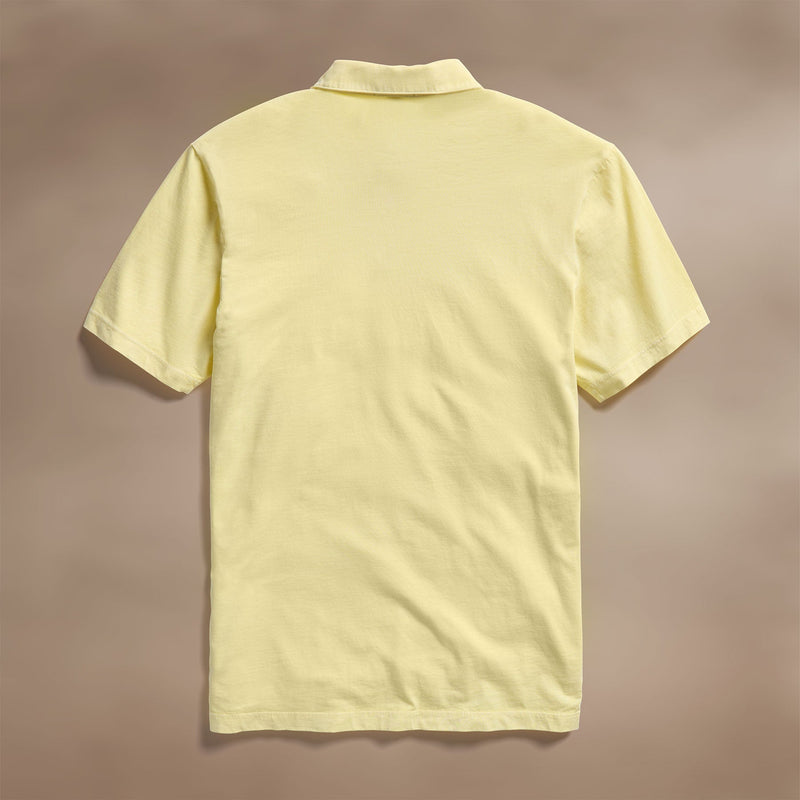 Sueded Jersey Polo in Yellow Cake Pigment | James Perse Los Angeles