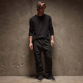 Cotton Hemp Flight Pant in Black | James Perse Los Angeles
