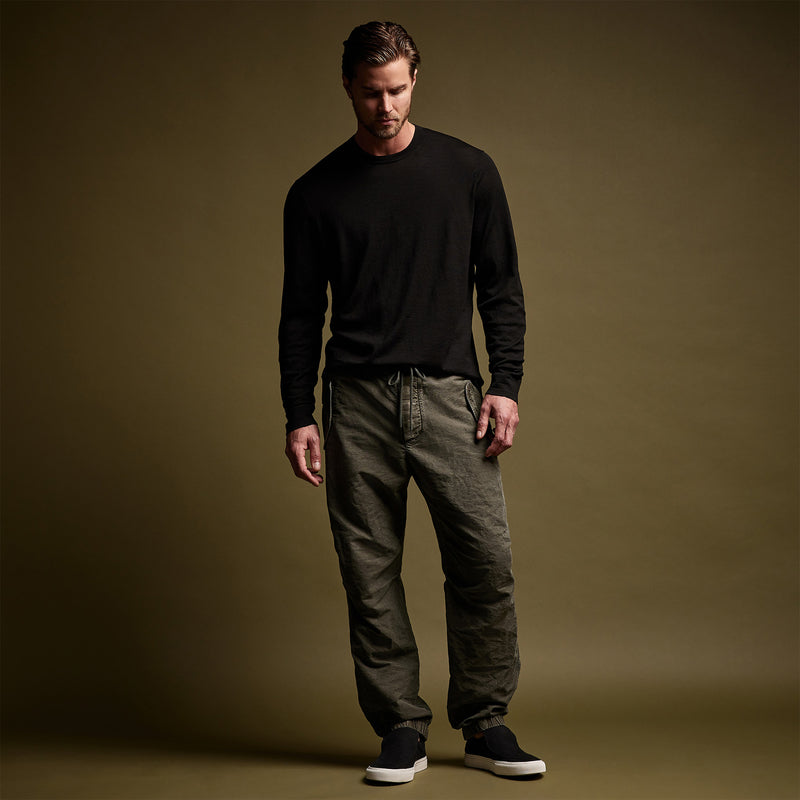 Textured Flight Pant in Palm Pigment | James Perse Los Angeles