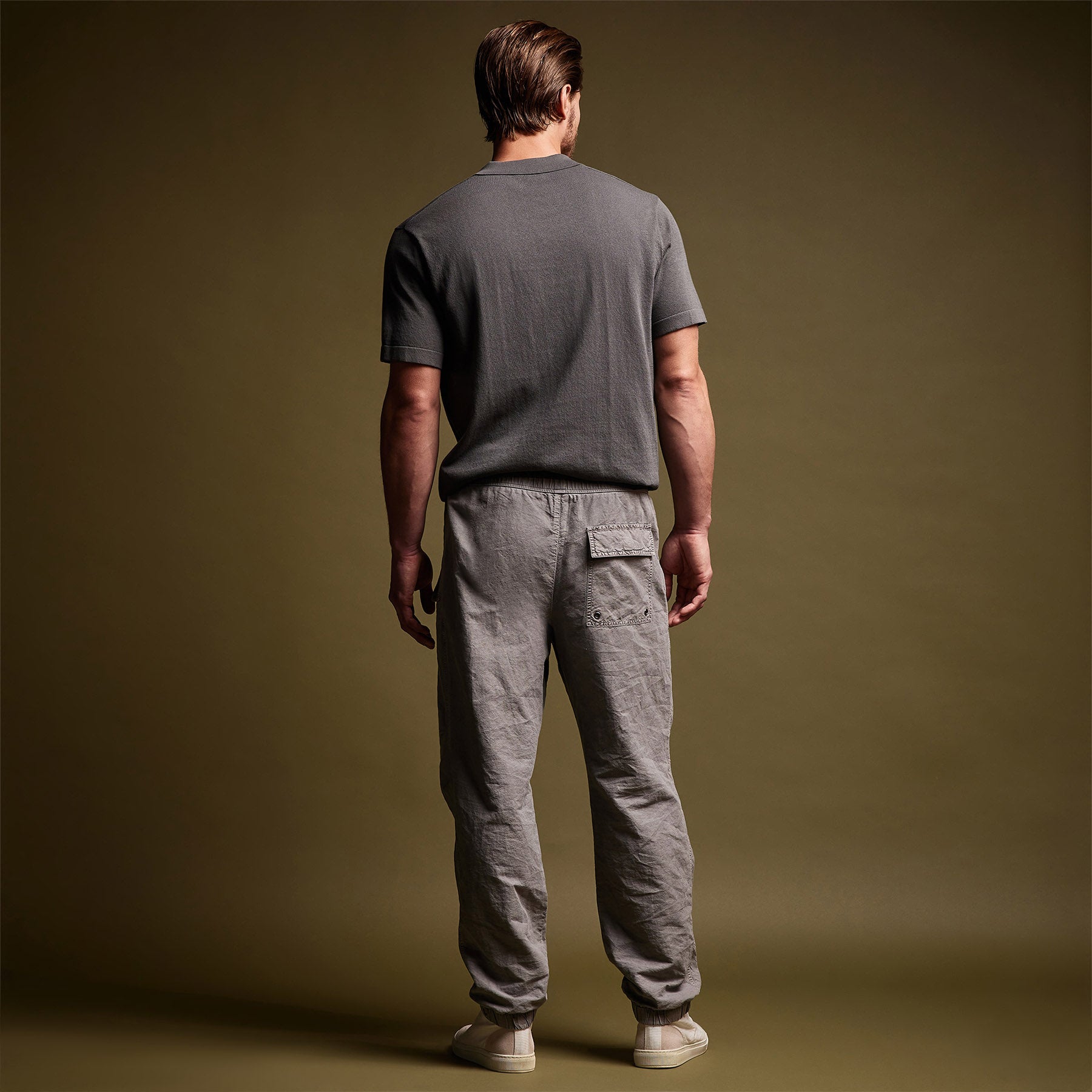 Textured Flight Pant - Silver Grey Pigment | James Perse Los Angeles