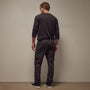 Textured Relaxed Pant in Black | James Perse Los Angeles