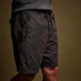 Textured Cotton Hemp Short in Magma Pigment | James Perse Los Angeles