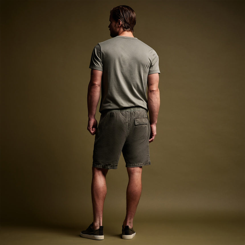Textured Cotton Hemp Short in Palm Pigment | James Perse Los Angeles