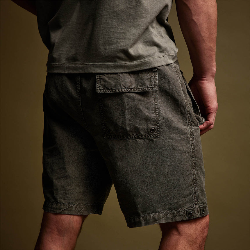 Textured Cotton Hemp Short in Palm Pigment | James Perse Los Angeles