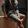 Relaxed Fit Hemp Cotton Short in Silver Grey Pigment | James Perse Los Angeles
