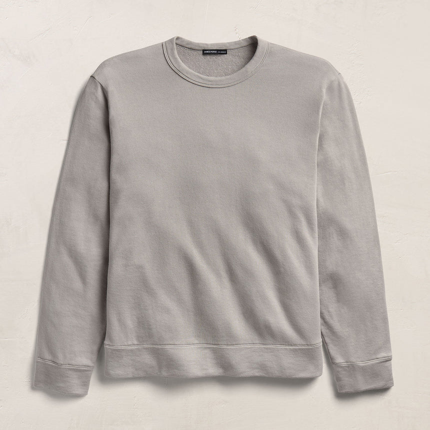 Cotton Cashmere Sweatshirt in Fog | James Perse Los Angeles
