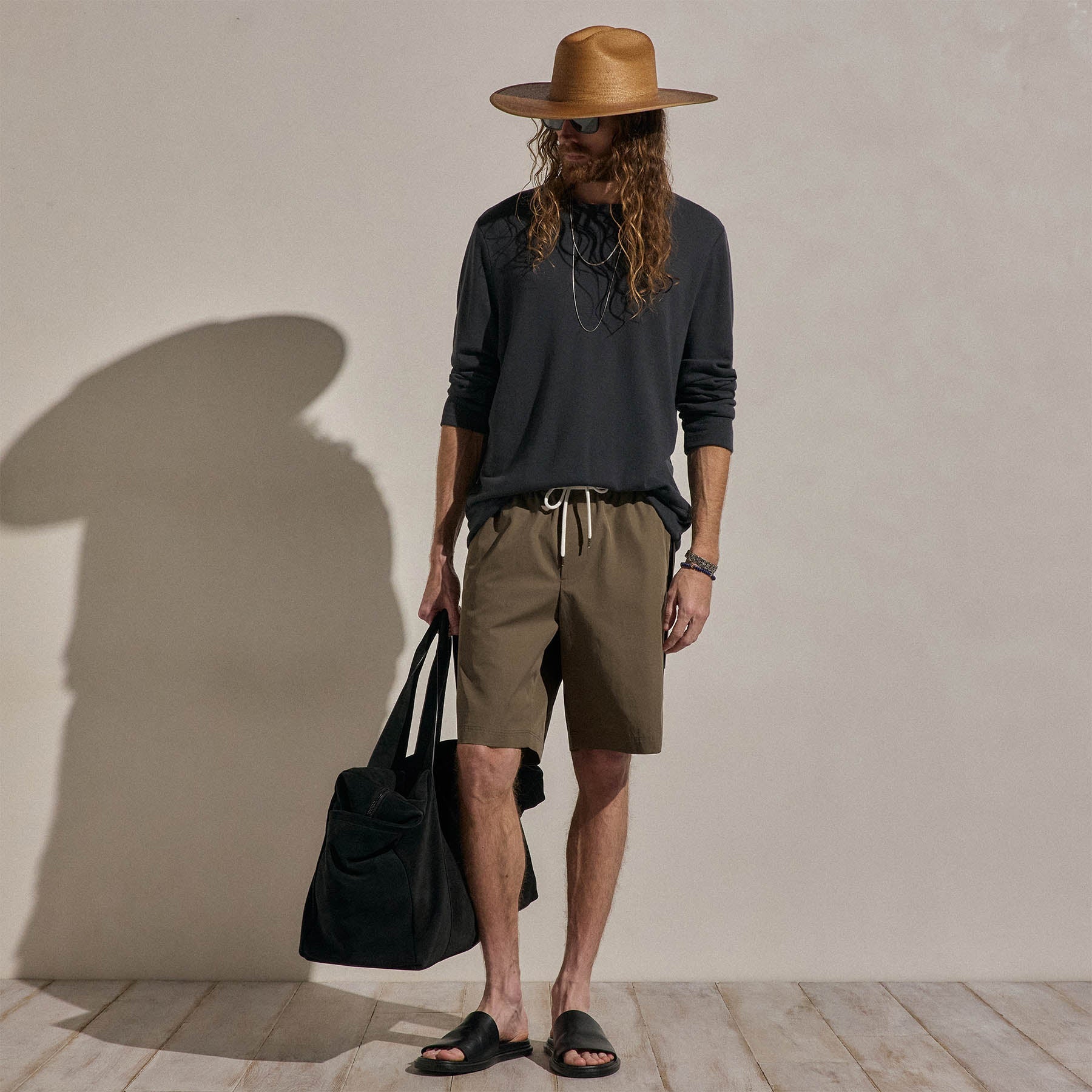 Cotton Cashmere Sweatshirt in Magma | James Perse Los Angeles