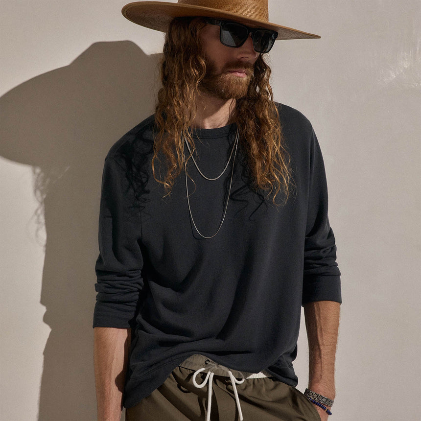 Cotton Cashmere Sweatshirt in Magma | James Perse Los Angeles