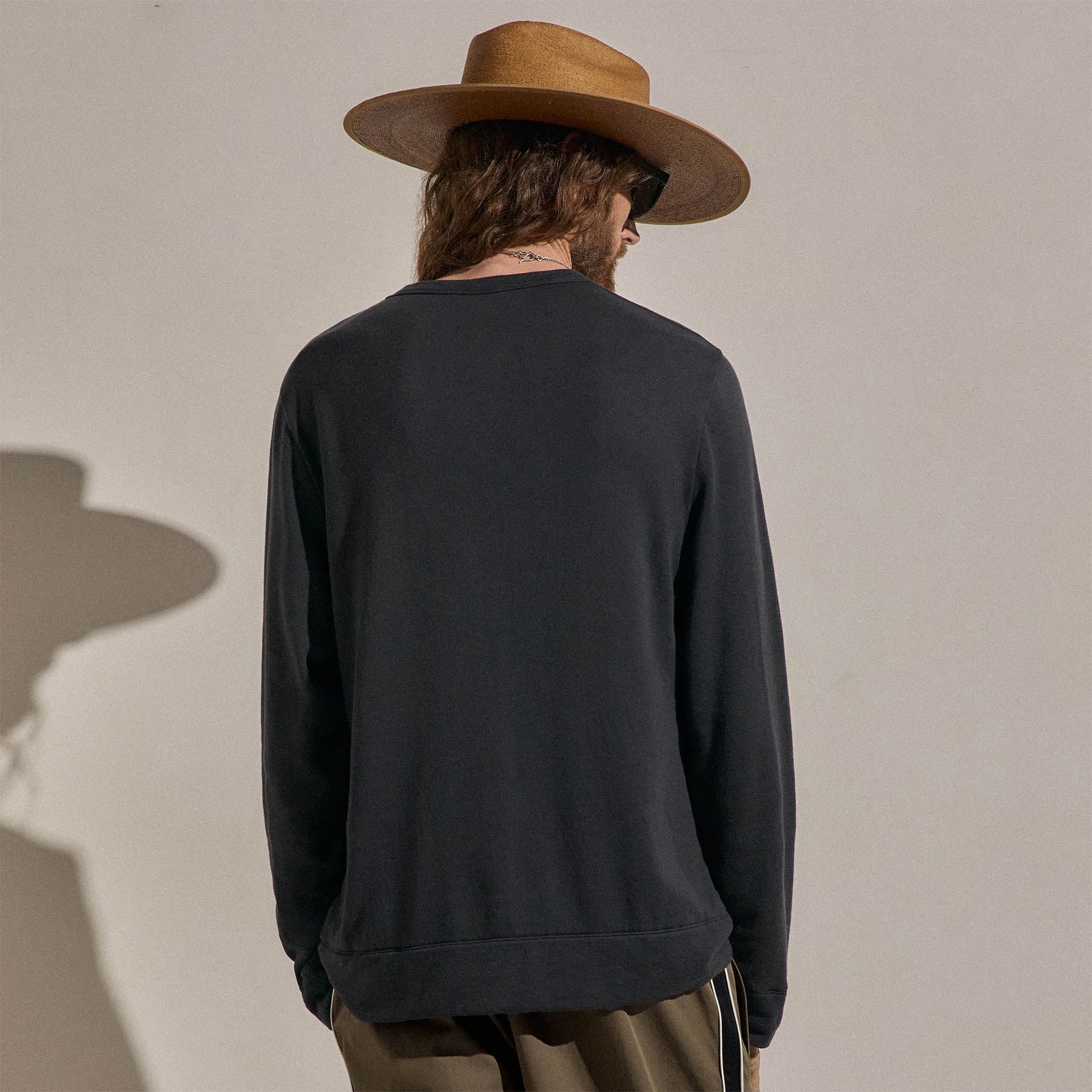 Cotton Cashmere Sweatshirt in Magma | James Perse Los Angeles