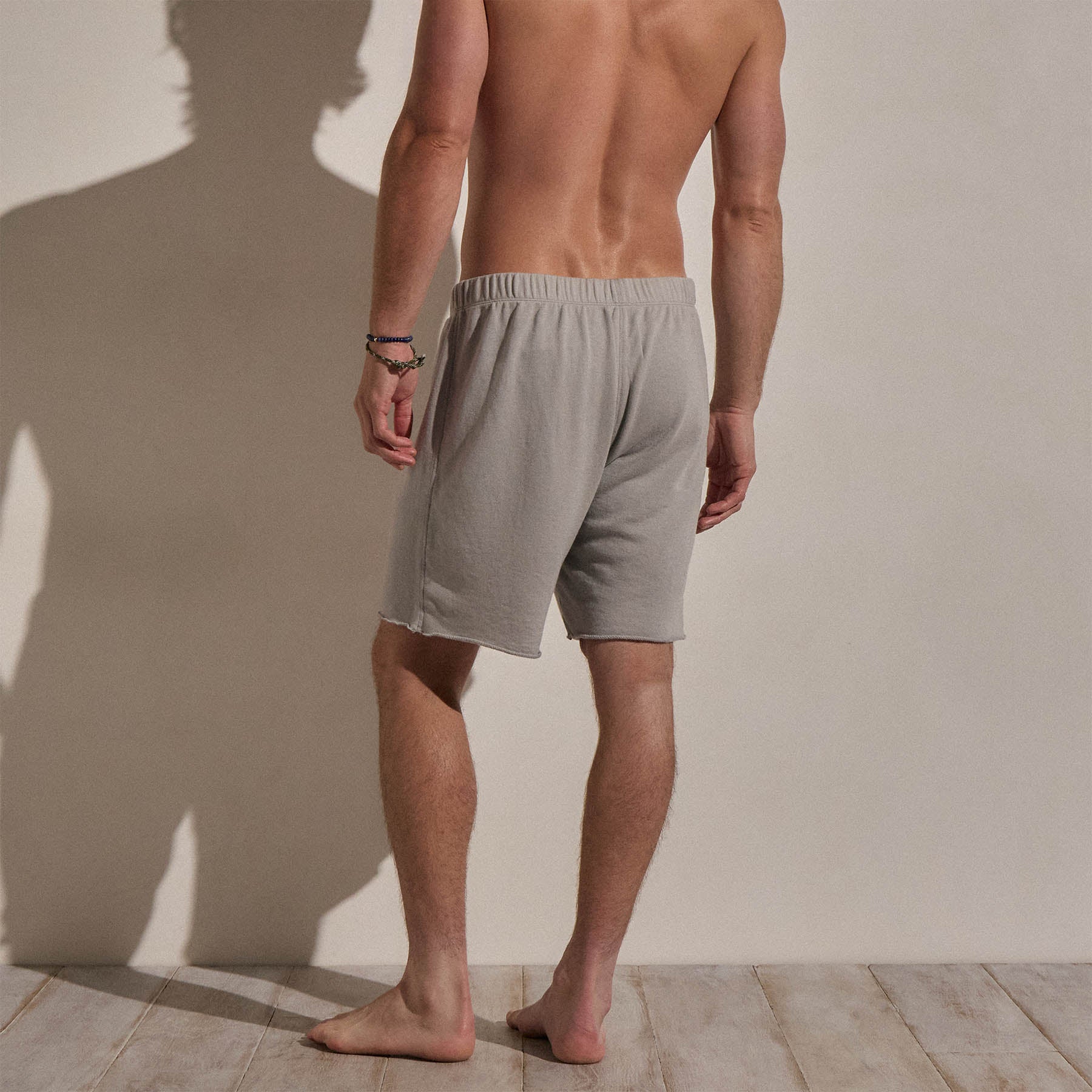 Cotton Cashmere Sweat Short in Fog | James Perse Los Angeles