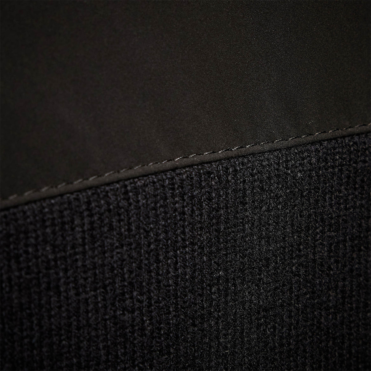Luxury Down Front Zip Sweater in Black | James Perse Los Angeles