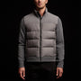 Luxury Down Zip Front Sweater in Flannel | James Perse Los Angeles