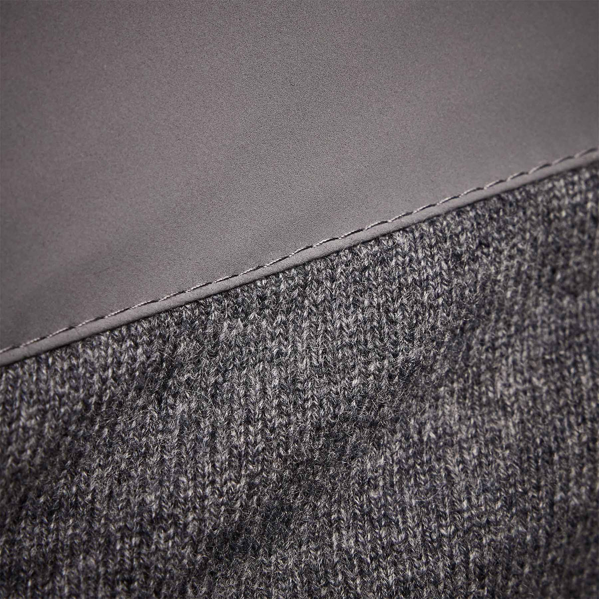 Luxury Down Zip Front Sweater in Flannel | James Perse Los Angeles
