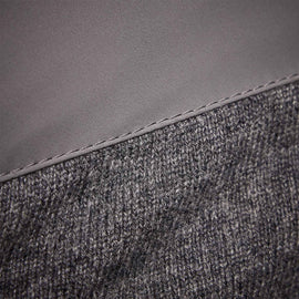 Luxury Down Zip Front Sweater in Flannel | James Perse Los Angeles