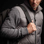 Luxury Down Zip Front Sweater in Flannel | James Perse Los Angeles