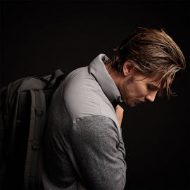 Luxury Down Zip Front Sweater in Flannel | James Perse Los Angeles
