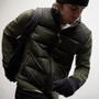 Luxury Down Front Zip Sweater in Sierra | James Perse Los Angeles