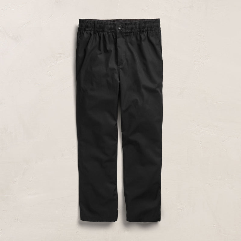 Elevated Cotton Twill Drawstring Trouser in Black | James Perse Los Angeles