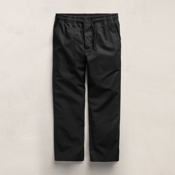 Fine Cotton Twill Patch Pocket Pant in Black | James Perse Los Angeles