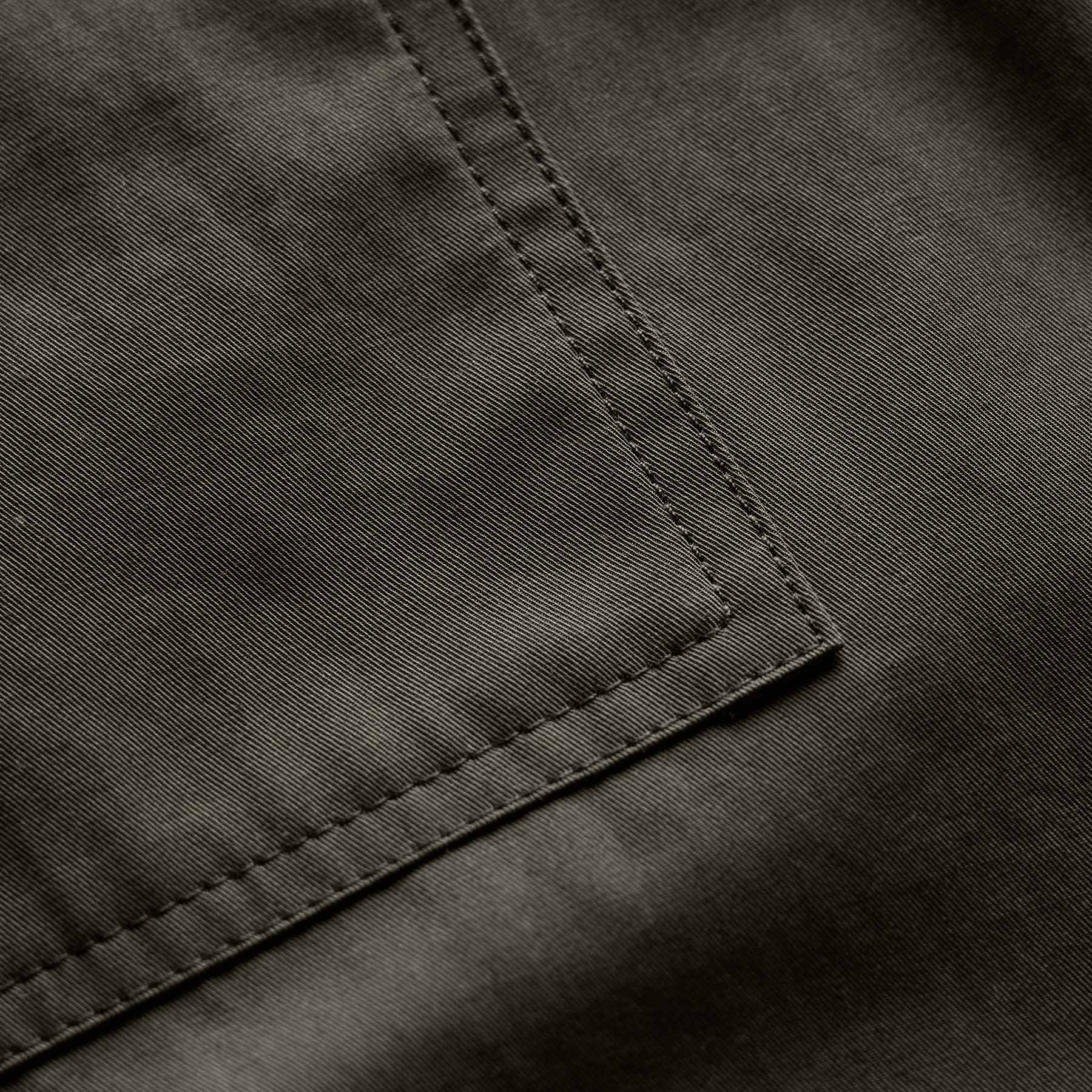 Fine Cotton Twill Patch Pocket Pant in Dark Olive | James Perse Los Angeles