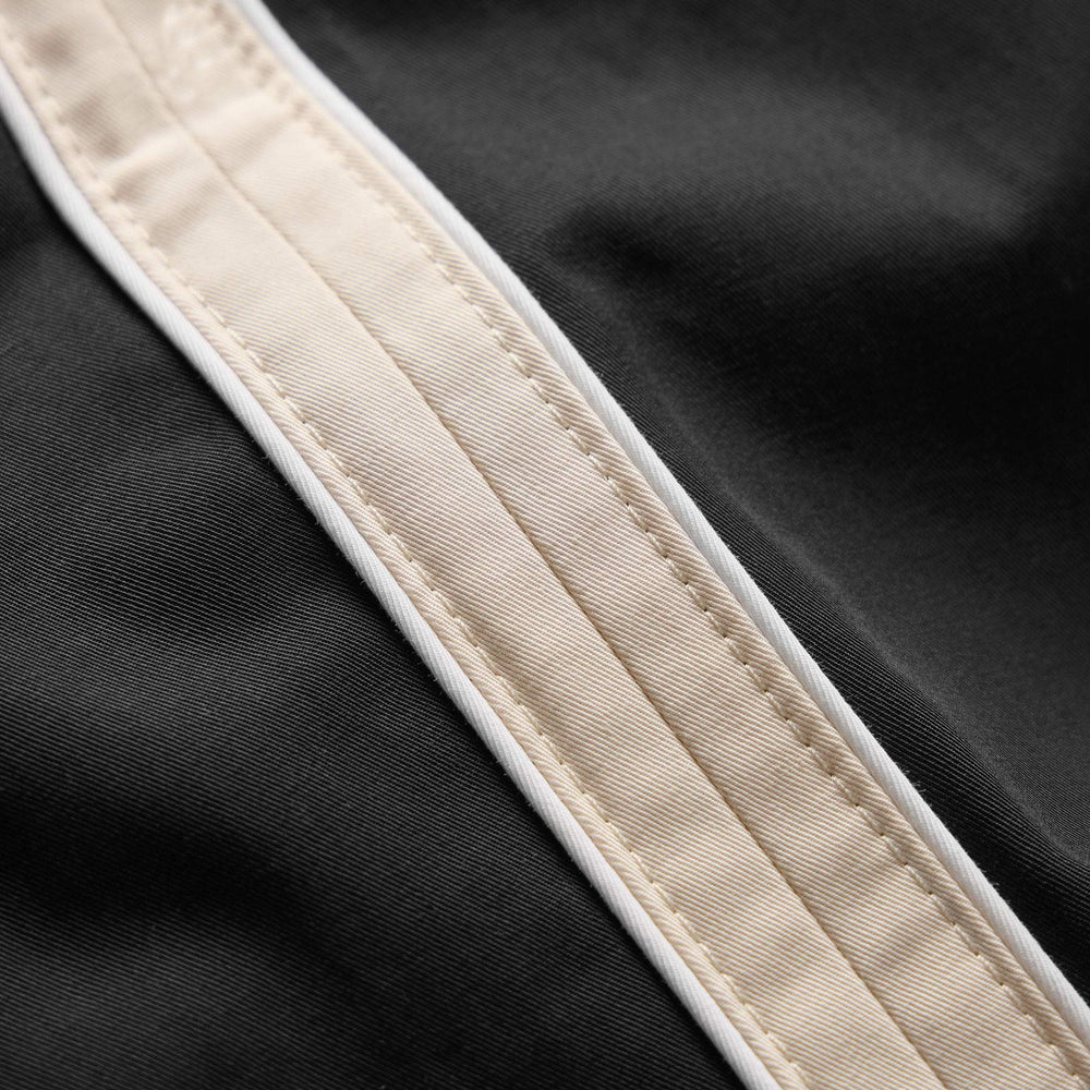 Elevated Cotton Twill Track Pant in Black/Latte/White | James Perse Los Angeles