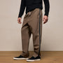 Elevated Cotton Twill Track Pant in Light Olive/Black/White | James Perse Los Angeles
